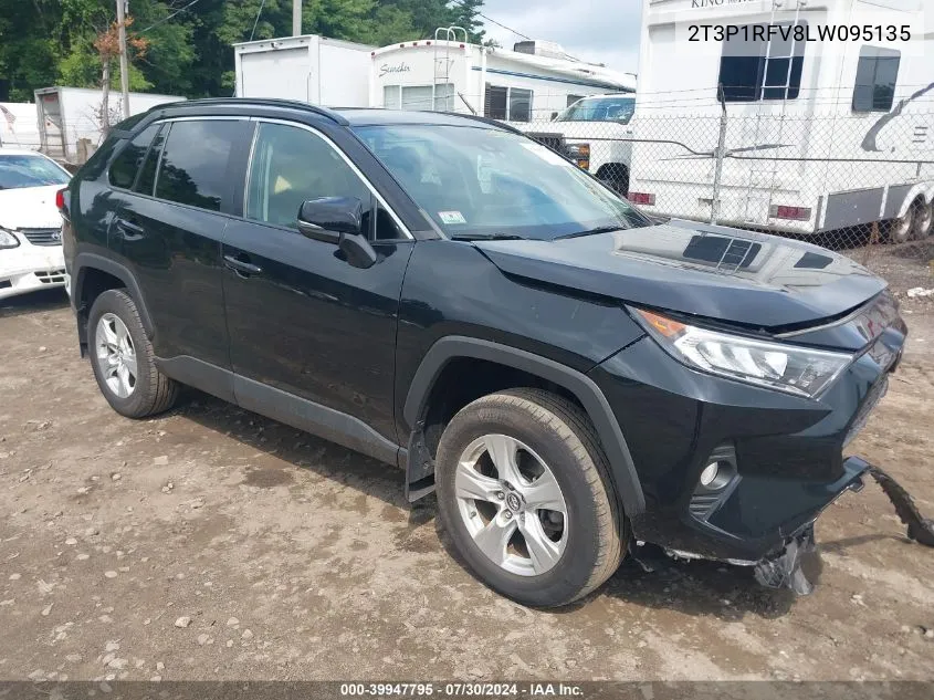 2020 Toyota Rav4 Xle VIN: 2T3P1RFV8LW095135 Lot: 39947795