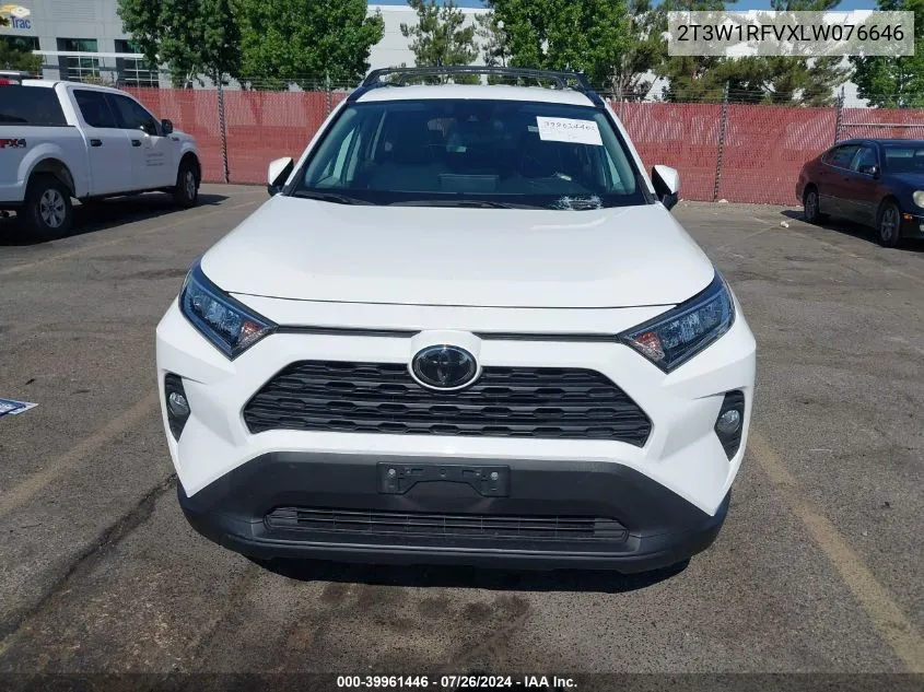 2T3W1RFVXLW076646 2020 Toyota Rav4 Xle