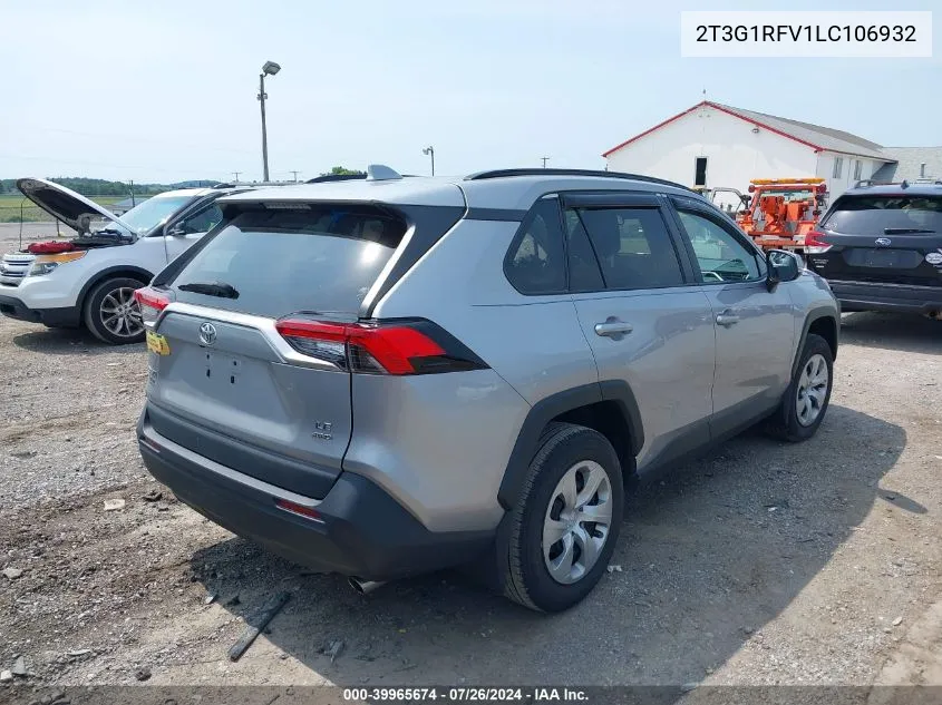 2T3G1RFV1LC106932 2020 Toyota Rav4 Le