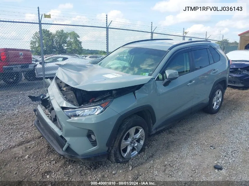 JTMP1RFV0LJ036143 2020 Toyota Rav4 Xle/Xle Premium