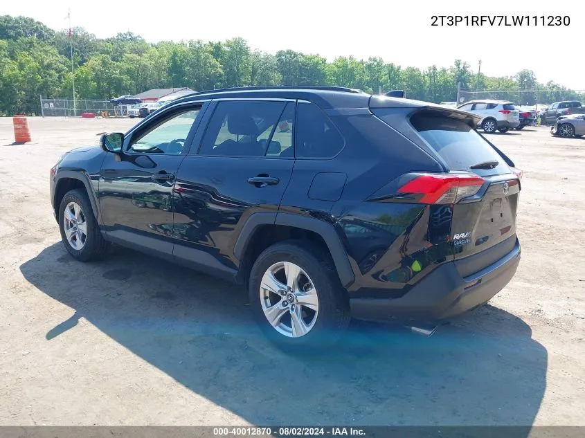 2T3P1RFV7LW111230 2020 Toyota Rav4 Xle