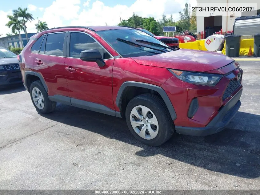 2020 Toyota Rav4 Le VIN: 2T3H1RFV0LC060207 Lot: 40029000