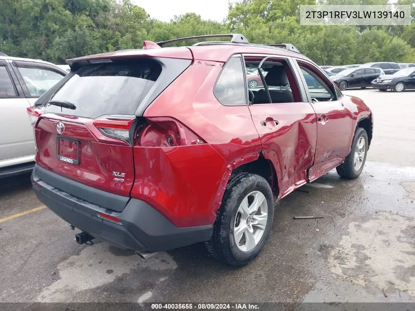 2T3P1RFV3LW139140 2020 Toyota Rav4 Xle