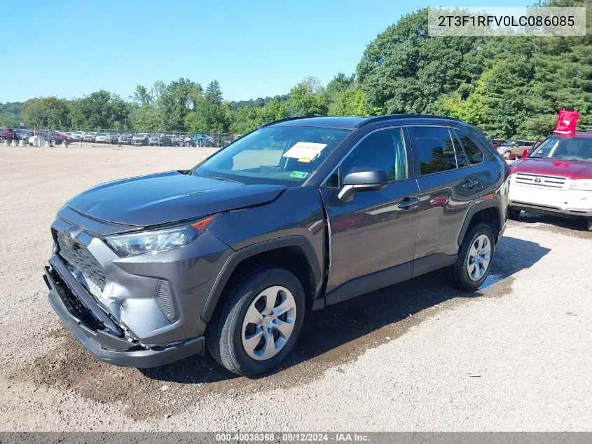 2020 Toyota Rav4 Le VIN: 2T3F1RFV0LC086085 Lot: 40038368