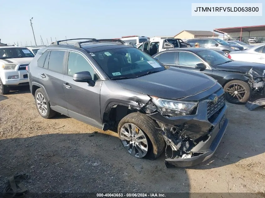 JTMN1RFV5LD063800 2020 Toyota Rav4 Limited