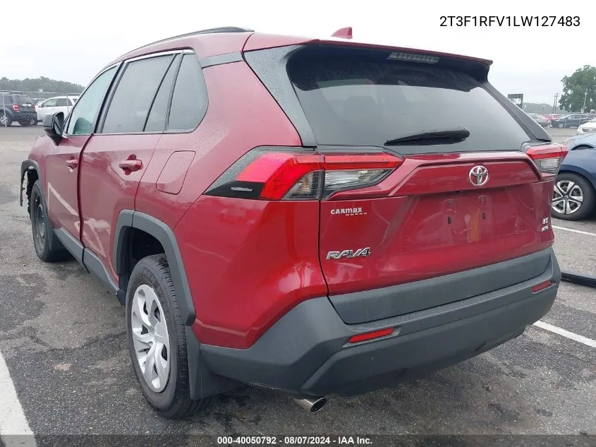 2T3F1RFV1LW127483 2020 Toyota Rav4 Le