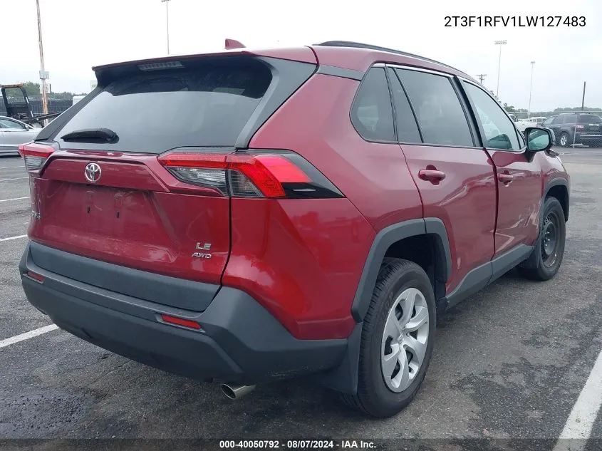 2020 Toyota Rav4 Le VIN: 2T3F1RFV1LW127483 Lot: 40050792