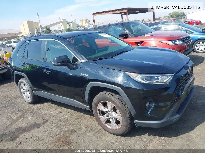 2020 Toyota Rav4 Hybrid Xle VIN: JTMR6RFV4LD005115 Lot: 40066095