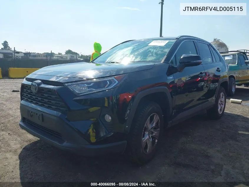 2020 Toyota Rav4 Hybrid Xle VIN: JTMR6RFV4LD005115 Lot: 40066095