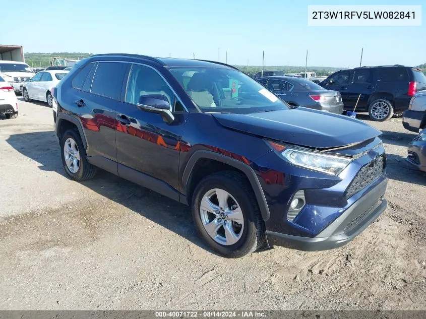 2020 Toyota Rav4 Xle VIN: 2T3W1RFV5LW082841 Lot: 40071722