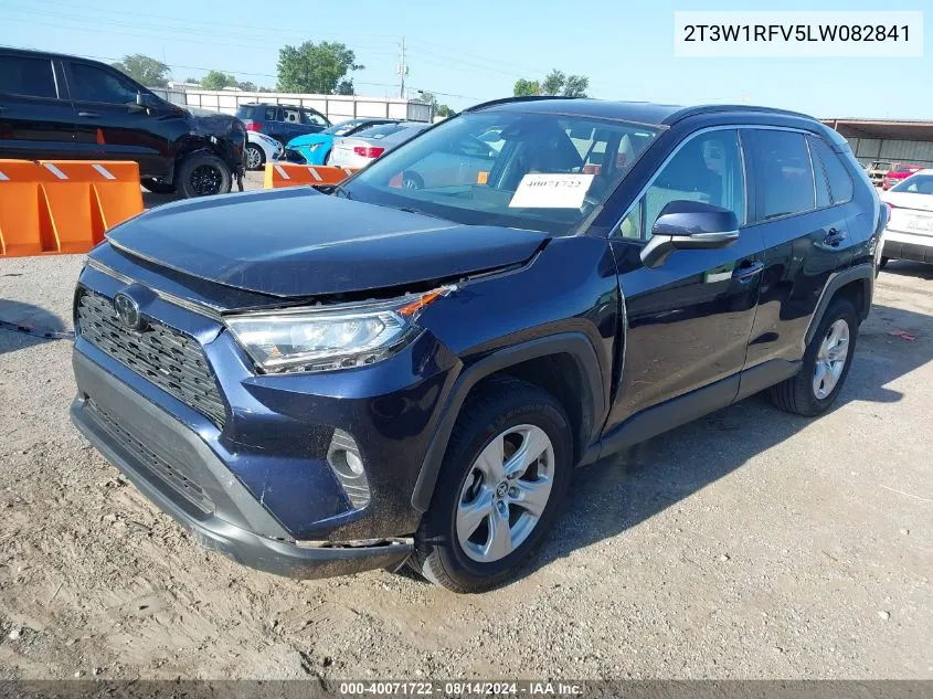 2020 Toyota Rav4 Xle VIN: 2T3W1RFV5LW082841 Lot: 40071722