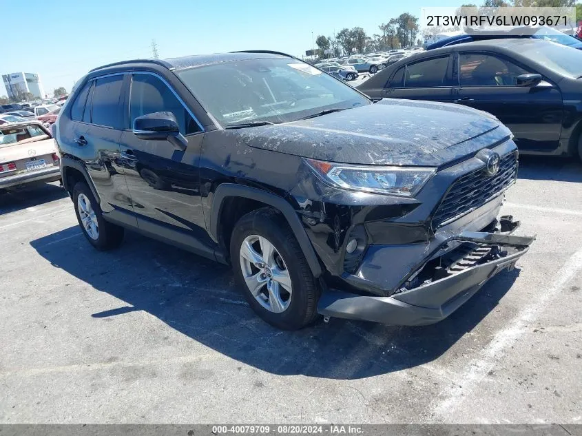 2T3W1RFV6LW093671 2020 Toyota Rav4 Xle