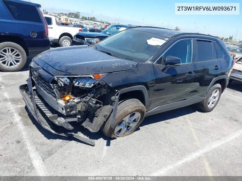 2T3W1RFV6LW093671 2020 Toyota Rav4 Xle