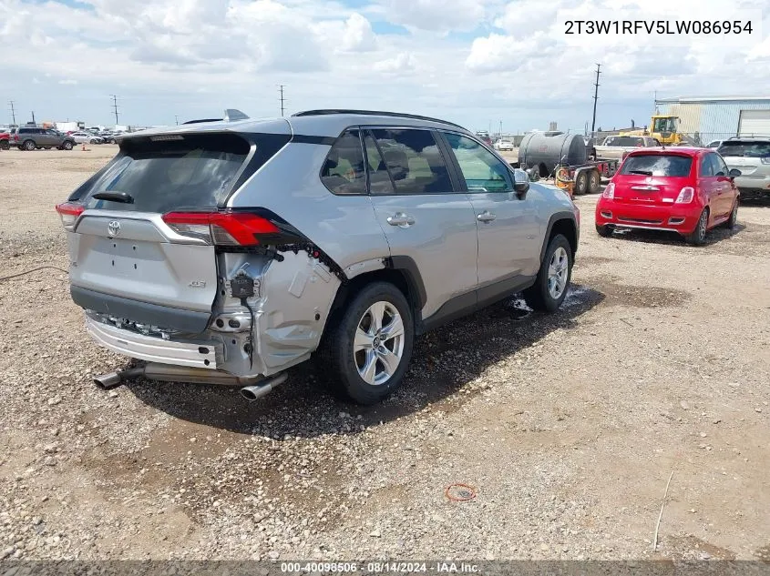 2020 Toyota Rav4 Xle VIN: 2T3W1RFV5LW086954 Lot: 40098506