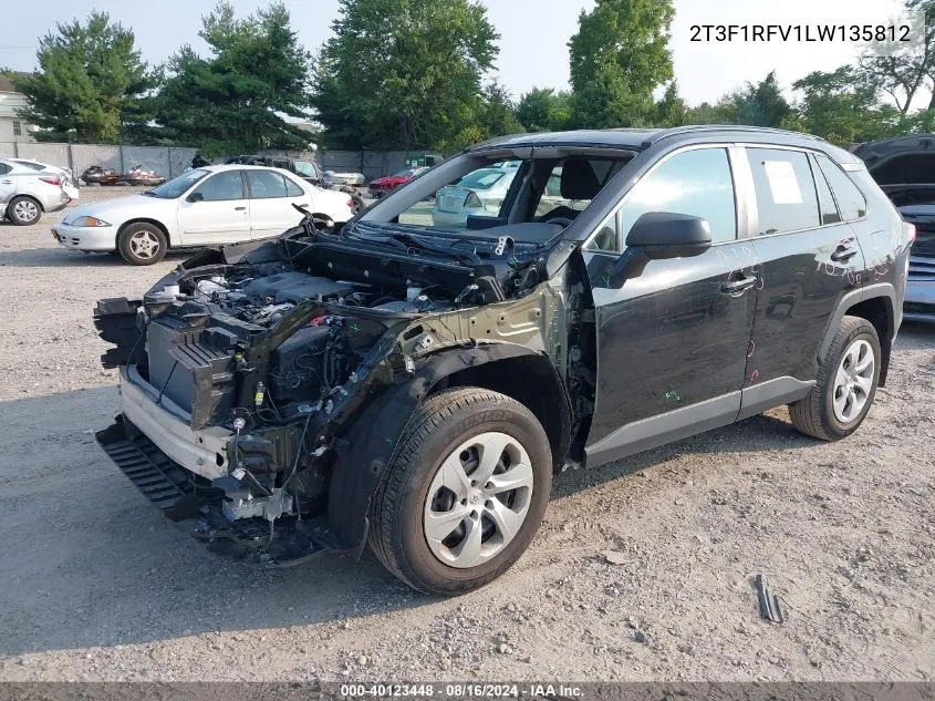 2T3F1RFV1LW135812 2020 Toyota Rav4 Le