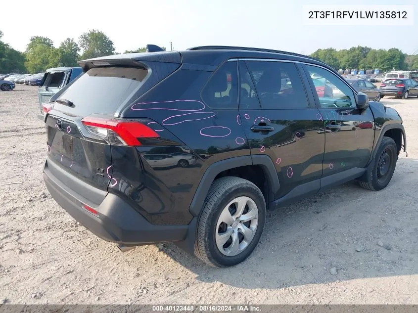 2T3F1RFV1LW135812 2020 Toyota Rav4 Le