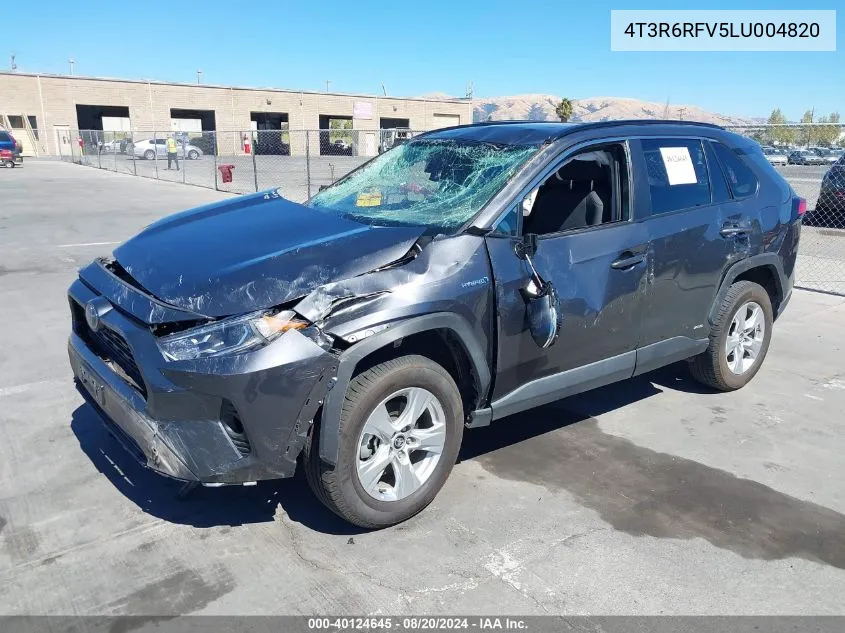 4T3R6RFV5LU004820 2020 Toyota Rav4 Hybrid Xle