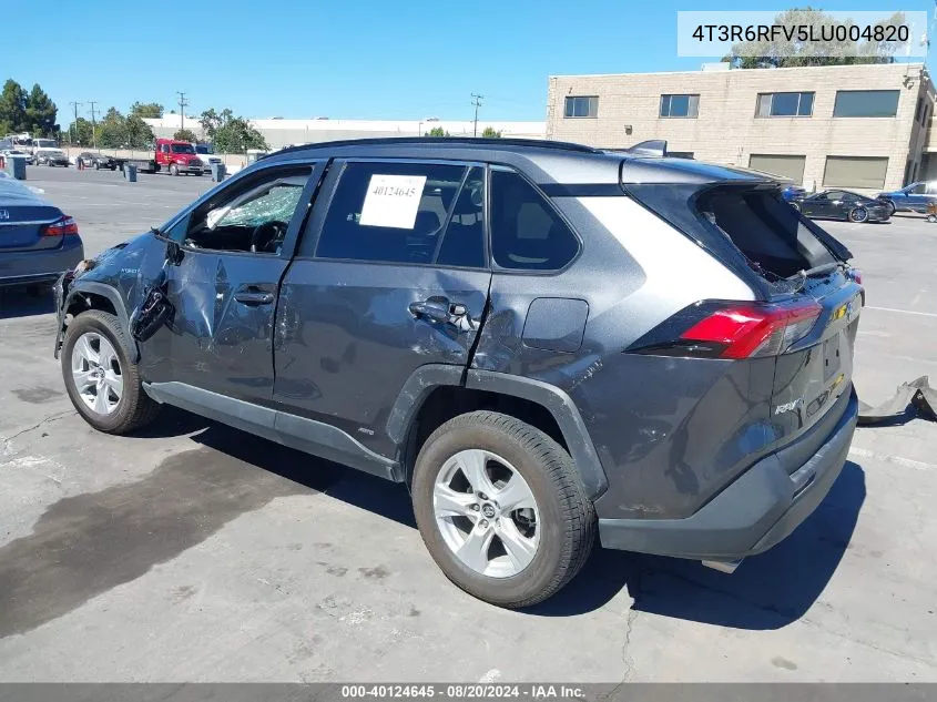 4T3R6RFV5LU004820 2020 Toyota Rav4 Hybrid Xle