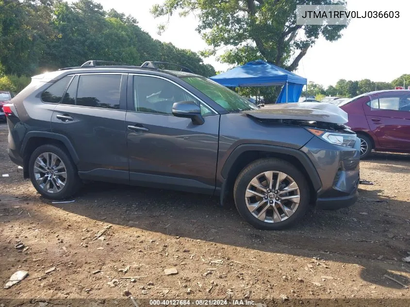 2020 Toyota Rav4 Xle Premium VIN: JTMA1RFV0LJ036603 Lot: 40127684