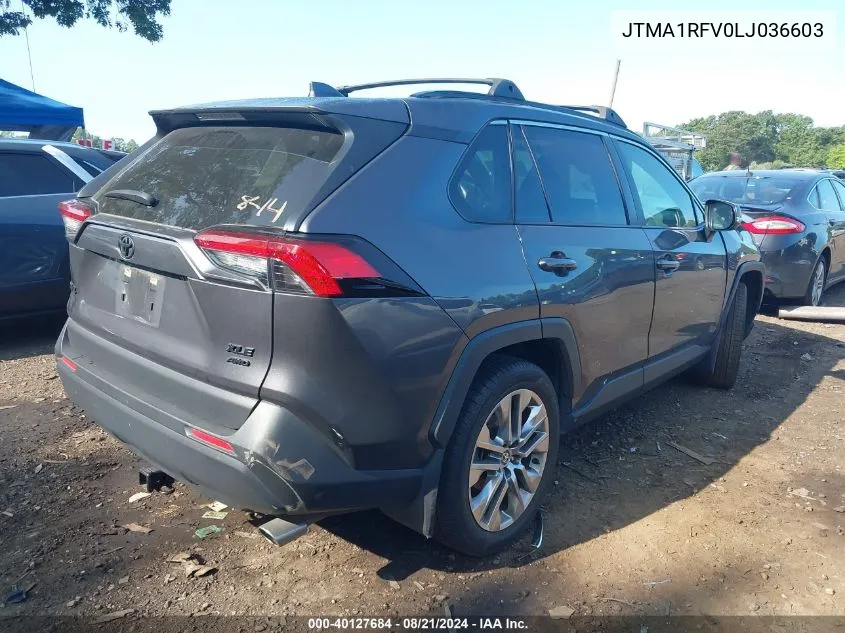 JTMA1RFV0LJ036603 2020 Toyota Rav4 Xle Premium