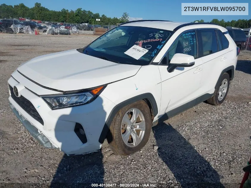 2T3W1RFV8LW095700 2020 Toyota Rav4 Xle/Xle Premium