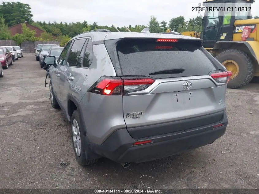 2020 Toyota Rav4 Le VIN: 2T3F1RFV6LC110812 Lot: 40134111