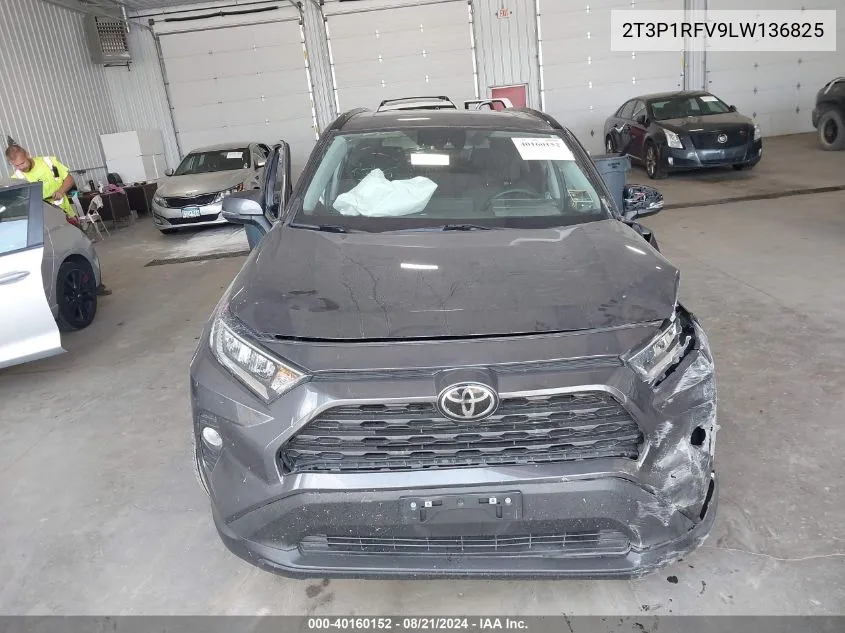 2020 Toyota Rav4 Xle/Xle Premium VIN: 2T3P1RFV9LW136825 Lot: 40160152