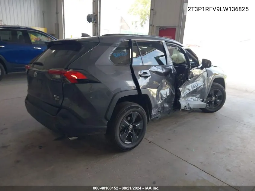 2020 Toyota Rav4 Xle/Xle Premium VIN: 2T3P1RFV9LW136825 Lot: 40160152