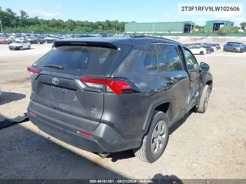 2T3F1RFV9LW102606 2020 Toyota Rav4 Le