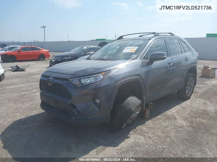 2020 Toyota Rav4 Xle Premium VIN: JTMC1RFV2LD521736 Lot: 40169903