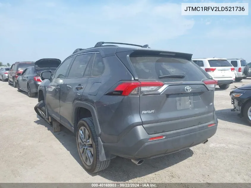 2020 Toyota Rav4 Xle Premium VIN: JTMC1RFV2LD521736 Lot: 40169903