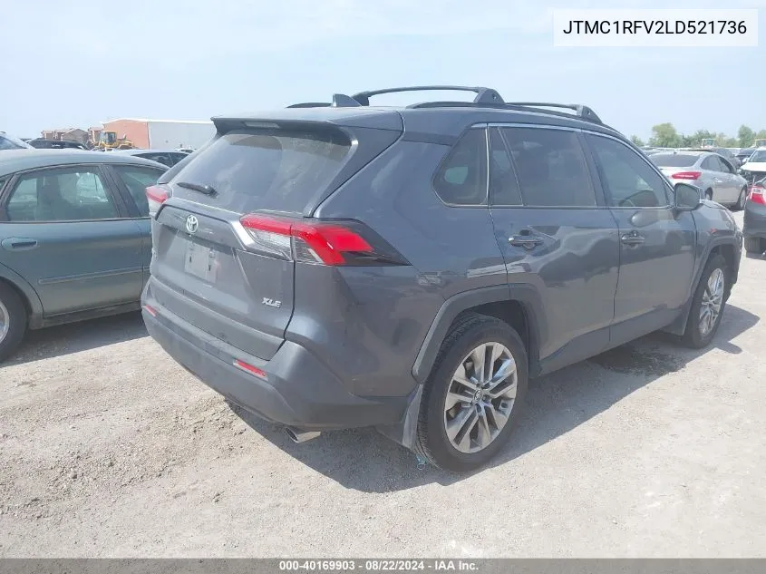 2020 Toyota Rav4 Xle Premium VIN: JTMC1RFV2LD521736 Lot: 40169903