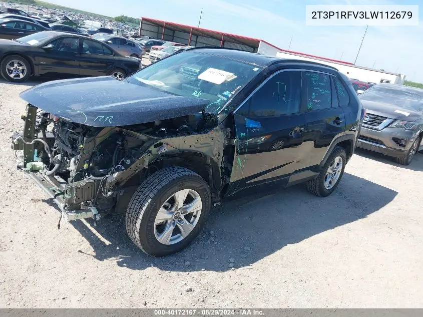 2020 Toyota Rav4 Xle VIN: 2T3P1RFV3LW112679 Lot: 40172167