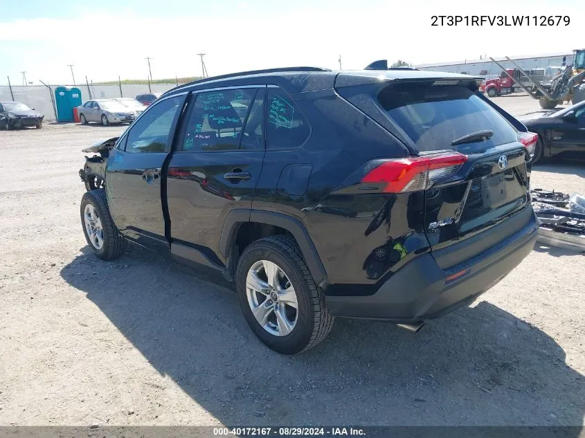 2020 Toyota Rav4 Xle VIN: 2T3P1RFV3LW112679 Lot: 40172167