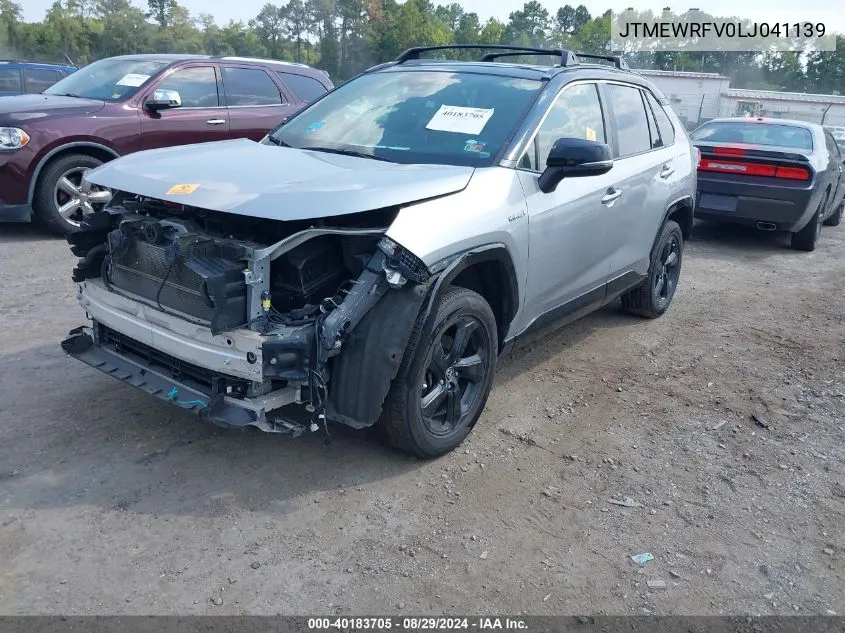 2020 Toyota Rav4 Hybrid Xse VIN: JTMEWRFV0LJ041139 Lot: 40183705