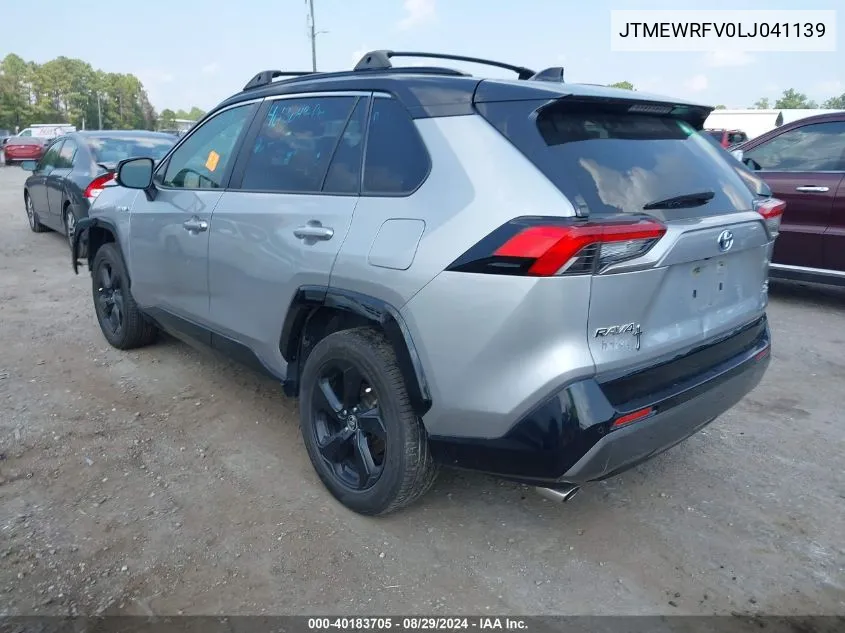 JTMEWRFV0LJ041139 2020 Toyota Rav4 Hybrid Xse