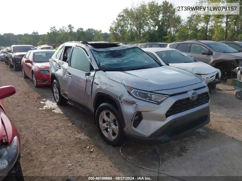 2020 Toyota Rav4 Hybrid Xle VIN: 2T3RWRFV1LW079157 Lot: 40199666