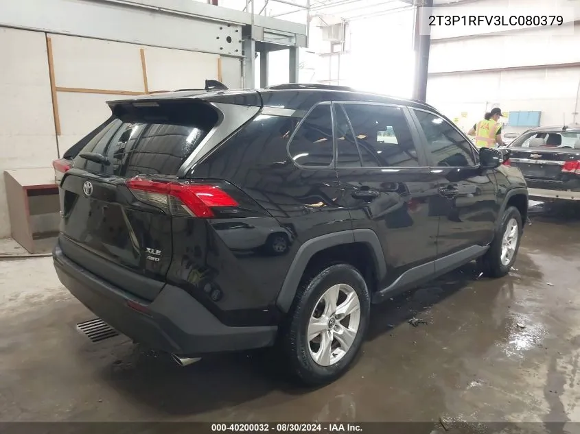 2020 Toyota Rav4 Xle VIN: 2T3P1RFV3LC080379 Lot: 40200032