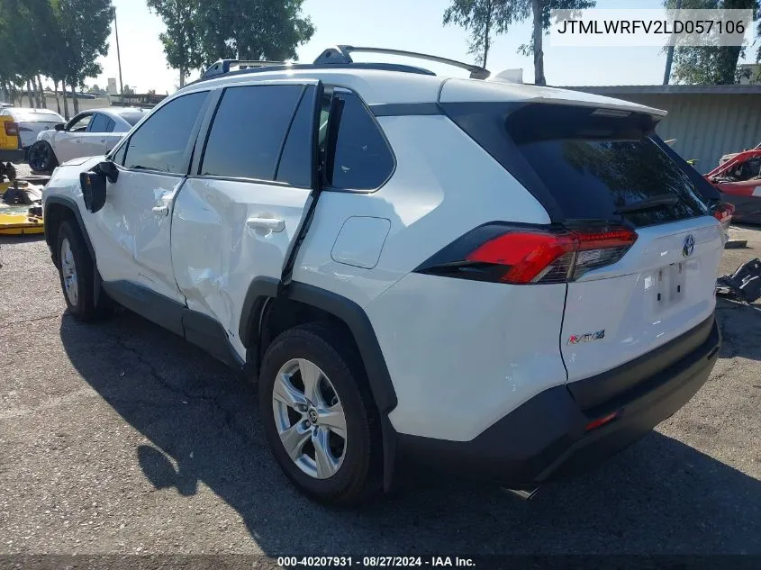 2020 Toyota Rav4 Hybrid Le VIN: JTMLWRFV2LD057106 Lot: 40207931