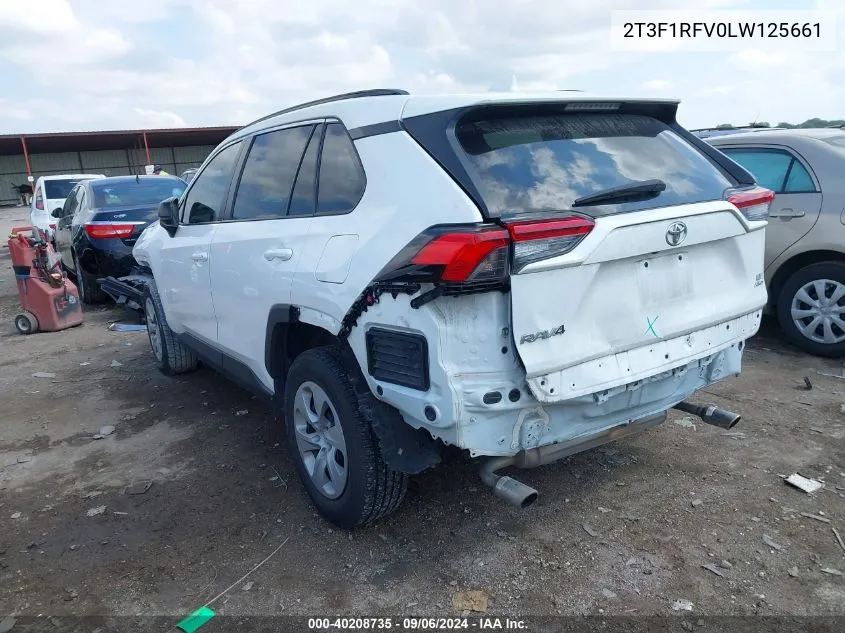 2T3F1RFV0LW125661 2020 Toyota Rav4 Le