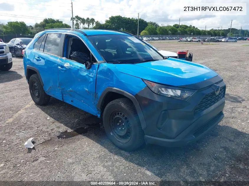 2020 Toyota Rav4 Le VIN: 2T3H1RFVXLC067472 Lot: 40209664