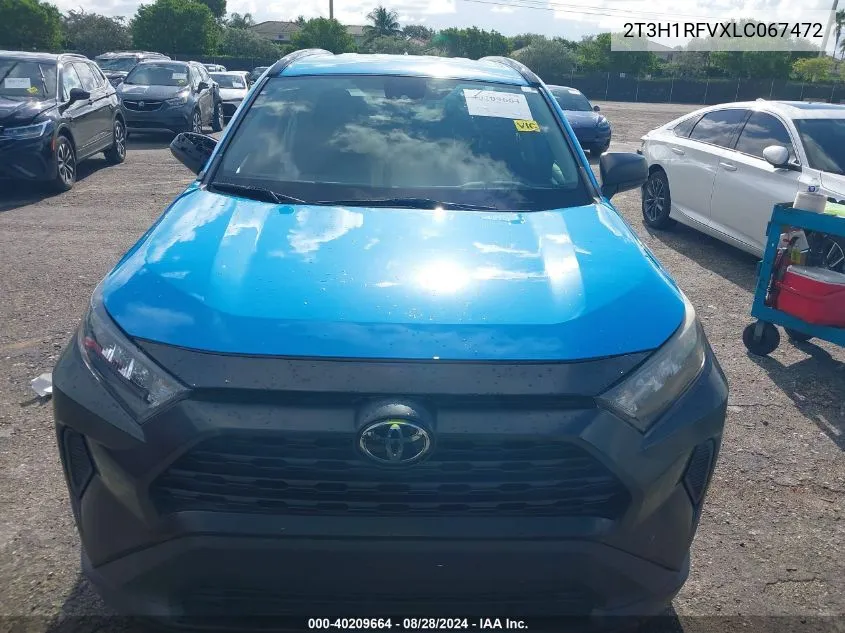 2020 Toyota Rav4 Le VIN: 2T3H1RFVXLC067472 Lot: 40209664