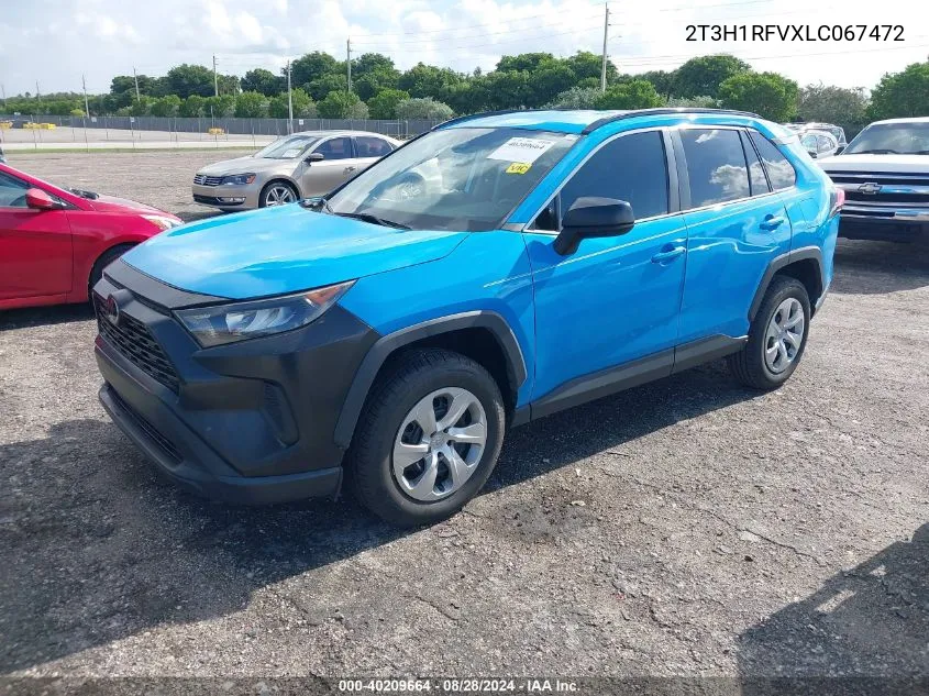 2020 Toyota Rav4 Le VIN: 2T3H1RFVXLC067472 Lot: 40209664