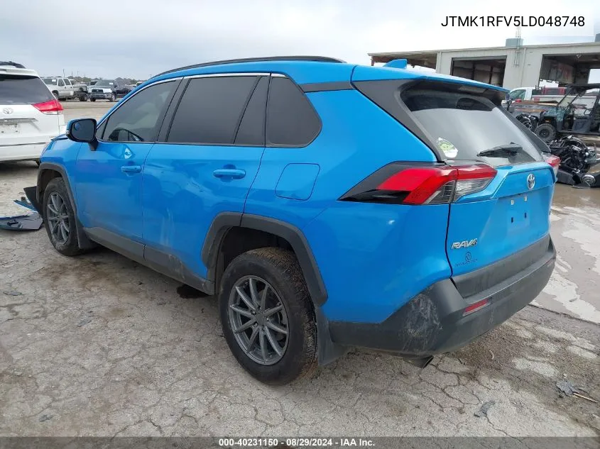 2020 Toyota Rav4 Le VIN: JTMK1RFV5LD048748 Lot: 40231150