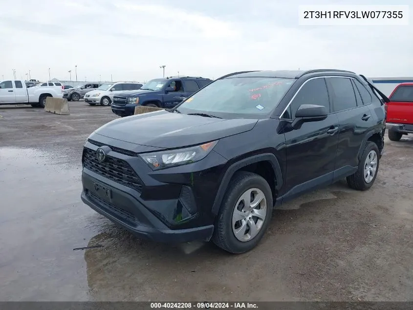 2020 Toyota Rav4 Le VIN: 2T3H1RFV3LW077355 Lot: 40242208