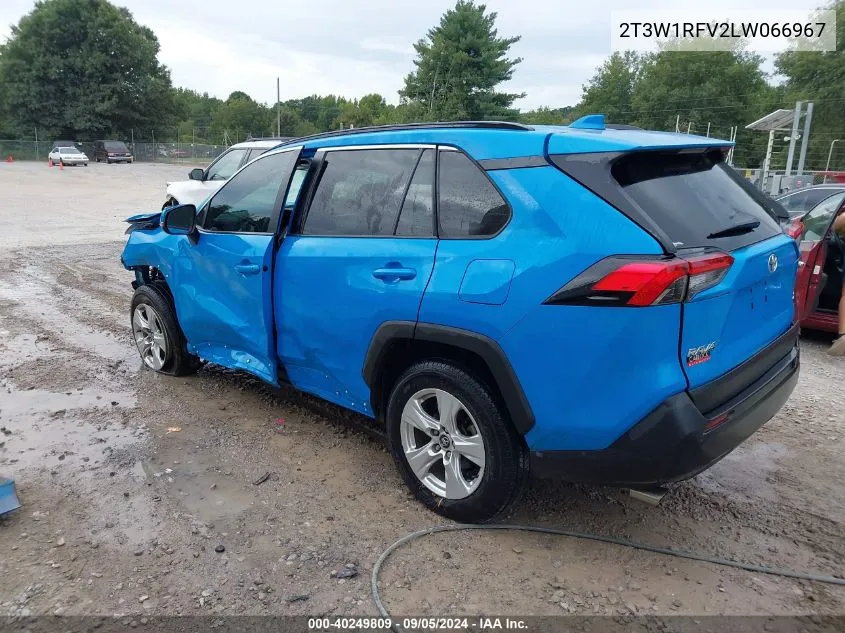 2020 Toyota Rav4 Xle/Xle Premium VIN: 2T3W1RFV2LW066967 Lot: 40249809