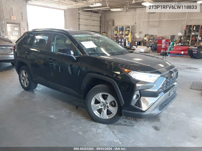 2020 Toyota Rav4 Xle VIN: 2T3P1RFV6LW118833 Lot: 40253263