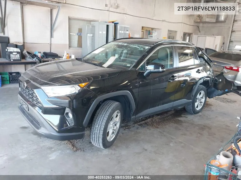 2020 Toyota Rav4 Xle VIN: 2T3P1RFV6LW118833 Lot: 40253263