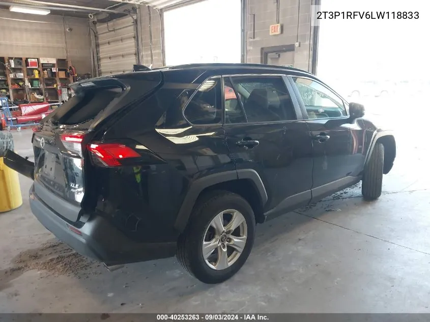 2020 Toyota Rav4 Xle VIN: 2T3P1RFV6LW118833 Lot: 40253263