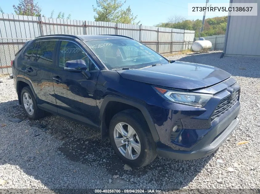 2020 Toyota Rav4 Xle VIN: 2T3P1RFV5LC138637 Lot: 40258700